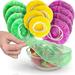 120PCS Reusable Food Storage Covers Elastic Colorful Bowl Covers Dish Plate Plastic Covers for Family Outdoor Picnic