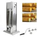 Commercial 5L/11lbs Stainless Steel Churros Maker Manual Spanish Churrera Churro Maker Machine with 4pcs Nozzles