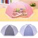 Walbest 18 Inch Round Food Tent Mesh Screen Food Cover Tent Dining Table Meal Food Cover Reusable and Collapsible Outdoor Picnic Food Covers Mesh Food Cover Net Keep Out Flies Bugs Mosquitoes