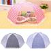 Walbest 18 Inch Round Food Tent Mesh Screen Food Cover Tent Dining Table Meal Food Cover Reusable and Collapsible Outdoor Picnic Food Covers Mesh Food Cover Net Keep Out Flies Bugs Mosquitoes