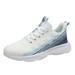 KaLI_store Sneakers Women Women Walking Sneakers Casual Comfortable Breathable Lightweight Mesh Non Slip Fashion Shoes Blue 6.5