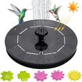 GRNSHTS Solar Bird Bath Fountain 5V/3W Solar Water Fountains Floating Pool Fountain Solar Fountain for Bird Bath Pool Fish Tank