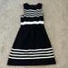 Madewell Dresses | Madewell Striped Dress, Xs | Color: Black/Cream | Size: Xs