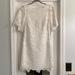 Anthropologie Dresses | Beautiful, White Lace Dress From Anthropologie! In Like New Condition. | Color: White | Size: 4