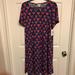 Lularoe Dresses | Lularoe Carly Dress | Color: Black/Pink | Size: Xl