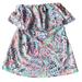 Lilly Pulitzer Tops | Lilly Pulitzer Shell Me About It Strapless Ruffle Tube Top Shirt Womens Size Xs | Color: Red | Size: Xs