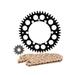 Primary Drive Alloy Kit & Gold Plated MX Race Chain Black Rear Sprocket For KTM 125 SX 1994-2010 2012-2020
