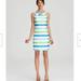 Lilly Pulitzer Dresses | Lilly Pulitzer Henley Corded Organza Stripe Dress | Color: Blue/Green | Size: 6