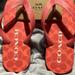 Coach Shoes | Coach Flip Flop Sandals | Color: Orange | Size: 5-6