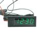 12V 3in1 Vehicle Car Kit Thermometer + Voltmeter + Clock LED Digital Display