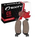 Sixity C6 Front Ceramic Brake Pads compatible with Yamaha XT250 X Y Z A B D E F 2008-2015 Complete Set