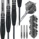 ‎Unicorn Steeltip Darts Noir|Style 1|Dartpfeile mit Stahlspitze, Schwarz, 25 g