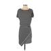 White House Black Market Casual Dress: Black Stripes Dresses - Women's Size X-Small