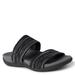 Original Comfort By Dearfoams Blair Low Foam Double Band Slide - Womens 7.5 Black Sandal Medium