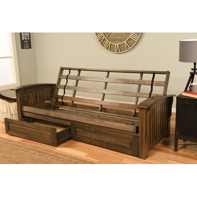 Queen-size Washington Futon Frame with Storage Drawers - KFQWADRWFRAMESET3