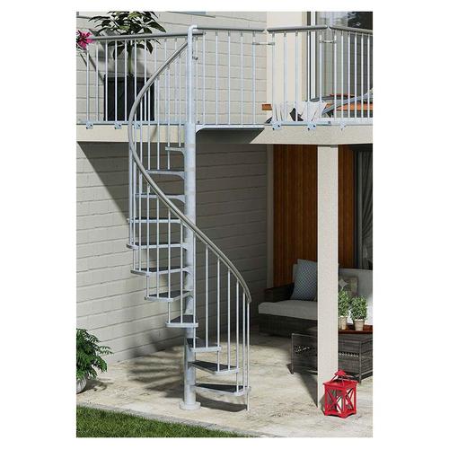 DOLLE Außentreppe Gardenspin mit Trimax-Stufen Gartentreppe Wendeltreppe, 246-282 cm, 155 cm