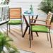 Humble + Haute Indoor/Outdoor Corded Solid Chair Pads (Set of 2)