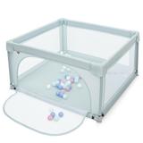 Baby Playpen Infant Large Safety Play Center Yard w/ 50 Ocean Balls