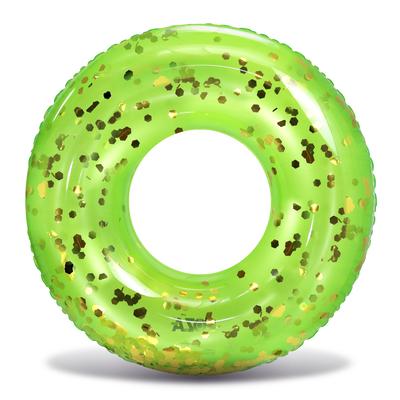 CoTa Global Inflatable Green Gold Pool Float Tube with Confetti - 36 inches