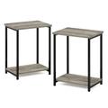 Ebern Designs Inaayah End Table w/ Storage Wood in Gray | 19.69 H x 15.2 W x 11.73 D in | Wayfair 8906B2B2D8F64FE0A9350B660CFBCFDE