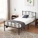 Lark Manor™ Alsa Platform 3 Piece Bedroom Set Metal in Black | 35 H x 39 W x 74.8 D in | Wayfair 64F5B74C76BE4FA3A60E0A3B76ABF530