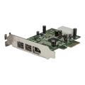 StarTech.com 3 Port 2b 1a Low Profile 1394 PCI Express FireWire Card Adapter - FireWire adapter - PCIe - 2 ports