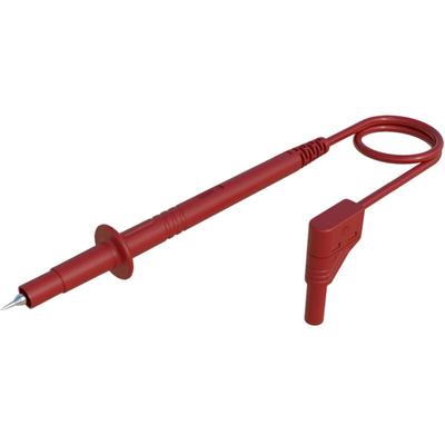 Sks Hirschmann - pl 2600 s w rt Sicherheits-Messleitung Lamellenstecker 4 mm Prüfspitze 1.00 m Rot