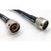 75 Feet Coax Cable Wire with N Male to N Male Coaxial Cable 75FT with High Performance for LMR400 TV Cable Wire Internet Connection Wifi (Black)