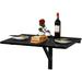 Ebern Designs Pippy Floating Desk Wood in Black | 18 H x 31.5 W x 23.5 D in | Wayfair 732D08EB67A540F284D6D20BCD033EB6