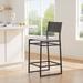 Wade Logan® Briyelle 24" Counter Stool Metal in Gray | 39 H x 17.7 W x 19.7 D in | Wayfair A5C1C5DC23D94D67886AD2FD280E2682