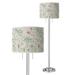 Botanical Giclee Brushed Nickel Garth Floor Lamp