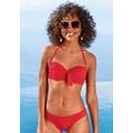 Bügel-Bandeau-Bikini-Top LASCANA "Cana" Gr. 36, Cup C, rot Damen Bikini-Oberteile Ocean Blue