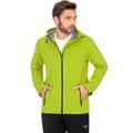 Regenjacke TRIGEMA "TRIGEMA Leichte Regenjacke" Gr. S, gelb (lemon) Herren Jacken Regenjacken