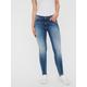 Skinny-fit-Jeans VERO MODA "VMLUX MR SLIM" Gr. XS, Länge 30, blau (medium blue denim) Damen Jeans Röhrenjeans