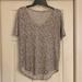 American Eagle Outfitters Tops | American Eagle Outfitters Soft & Sexy Xs Top | Color: Cream/Gray | Size: Xs