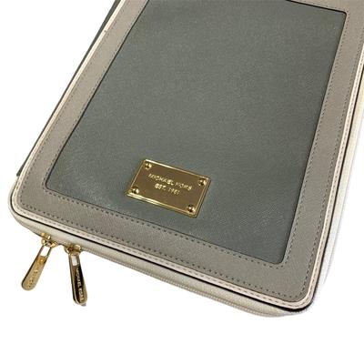 Michael Kors Tablets & Accessories | Michael Nwot Kors Blue Green And Cream Leather Tablet Case | Color: Cream/Green | Size: Os