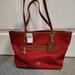 Coach Bags | New Large Coach Purse Bag Tote Red Brown Leather Canvas | Color: Gray/Red | Size: Os