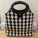 Kate Spade Bags | Kate Spade Large Woven Rubber Top Handle Tote | Color: Black/White | Size: Os