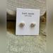 Kate Spade Jewelry | Kate Spade Gold Pearl Cz Earrings | Color: Gold/White | Size: Os