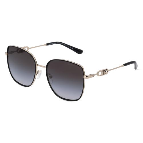 Michael Kors MK1129J Damen-Sonnenbrille Vollrand Butterfly Metall-Gestell, schwarz