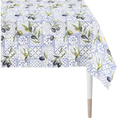 Tischdecke APELT "6523 SUMMERTIME, Sommerdeko, Sommer", blau, B:150cm L:250cm, Baumwolle, Tischdecken, Digitaldruck