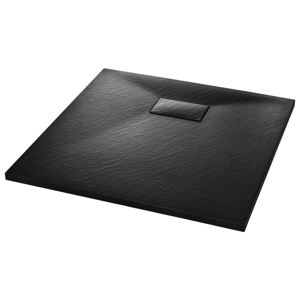 vidaXL Duschwanne SMC Schwarz 90×90 cm Image