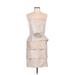 London Times Cocktail Dress - Sheath: Tan Dresses - Women's Size 10