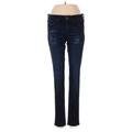 Rag & Bone/JEAN Jeans - Low Rise Skinny Leg Denim: Blue Bottoms - Women's Size 25 - Dark Wash