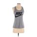 Nike Active Tank Top: Gray Activewear - Women's Size X-Small