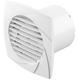 Low Profile Axial Bathroom Extractor Fan | Wall or Ceiling Mount | Energy Efficient High Speed | IPX2 Rated for Bathrooms, Toilets, Washrooms & Showers (100mm Timer, White)