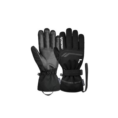 Skihandschuhe REUSCH "Primus R-TEX XT", Damen, Gr. 8,5, schwarz-weiß (weiß, schwarz), 85% Polyester, 15% Polyurethan, mehrfarbig, klassisch, Handschuhe, sehr warm, wasserdicht und atmungsaktiv Image