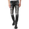 Straight-Jeans RUSTY NEAL "YAMATO", Herren, Gr. 32, US-Größen, grau (dunkelgrau), 98% Baumwolle, 2% Elasthan, mehrfarbig, casual, Jeans, mit farblich abgesetzten Nähten