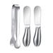 Oggi Barware 3 Piece Spreader Cheese Serving Set Stainless Steel/ Flatware in Gray | 0.75 W in | Wayfair 7646.