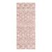 Pink 63 x 1.5 in Area Rug - Langley Street® Griego Geometric Machine Made Power Loom Area Rug in Light | 63 W x 1.5 D in | Wayfair